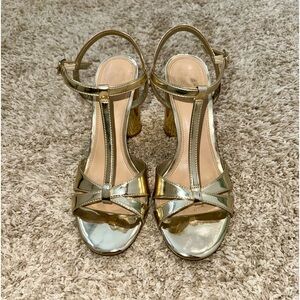 Gianni Bini Gold Heels 8